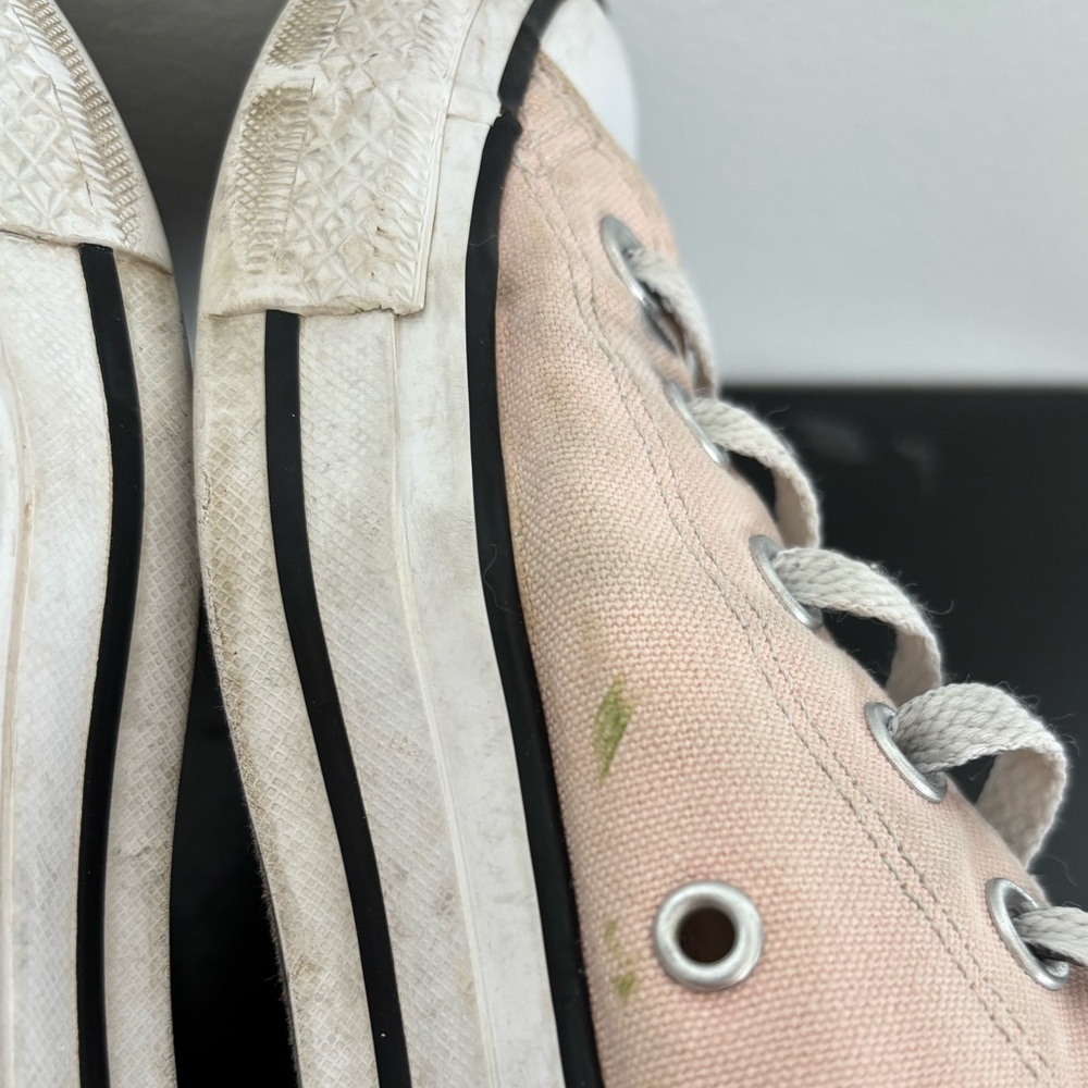 Converse All Star Chuck Taylor Low Top Canvas Shoes Mens 8 Womens 10 Pink FLAWS - Picture 15 of 15